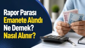 Rapor Parası Emanete Alındı Ne Demek? Nasıl Alınır?
