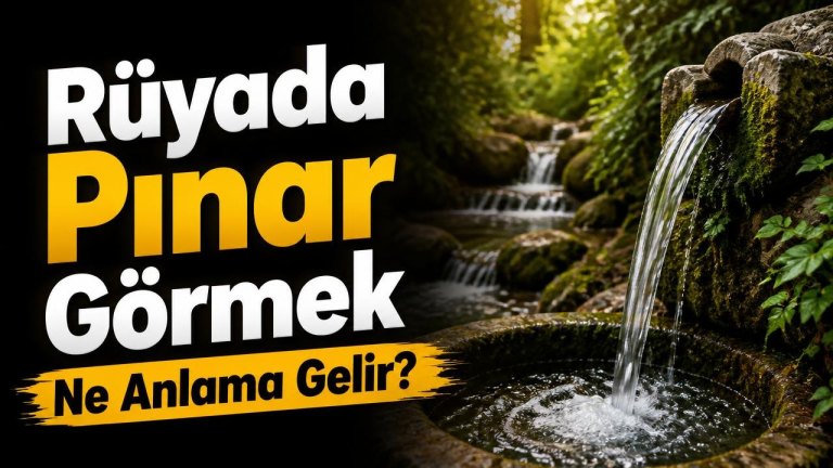 Rüyada Pınar Görmek Ne Anlama Gelir?
