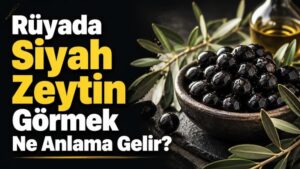 Rüyada Siyah Zeytin Görmek Ne Anlama Gelir?