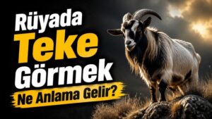 Rüyada Teke Görmek Ne Anlama Gelir?