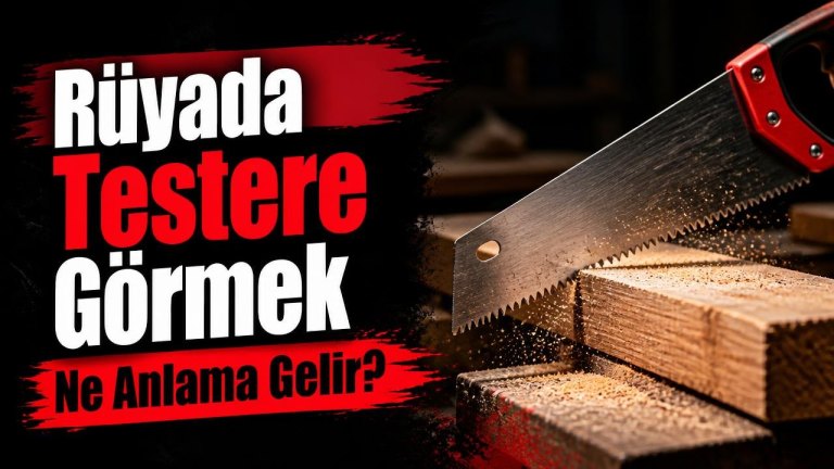 Rüyada Testere Görmek Ne Anlama Gelir?