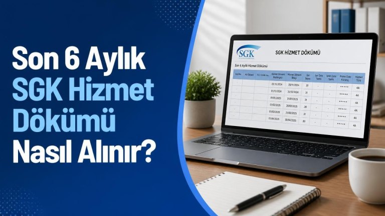 Son 6 Aylık SGK Hizmet Dökümü Nasıl Alınır?
