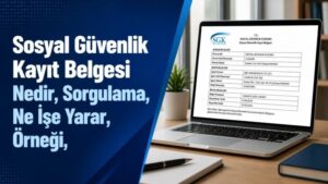 Sosyal Güvenlik Kayıt Belgesi Nedir, Sorgulama, Ne İşe Yarar, Örneği,