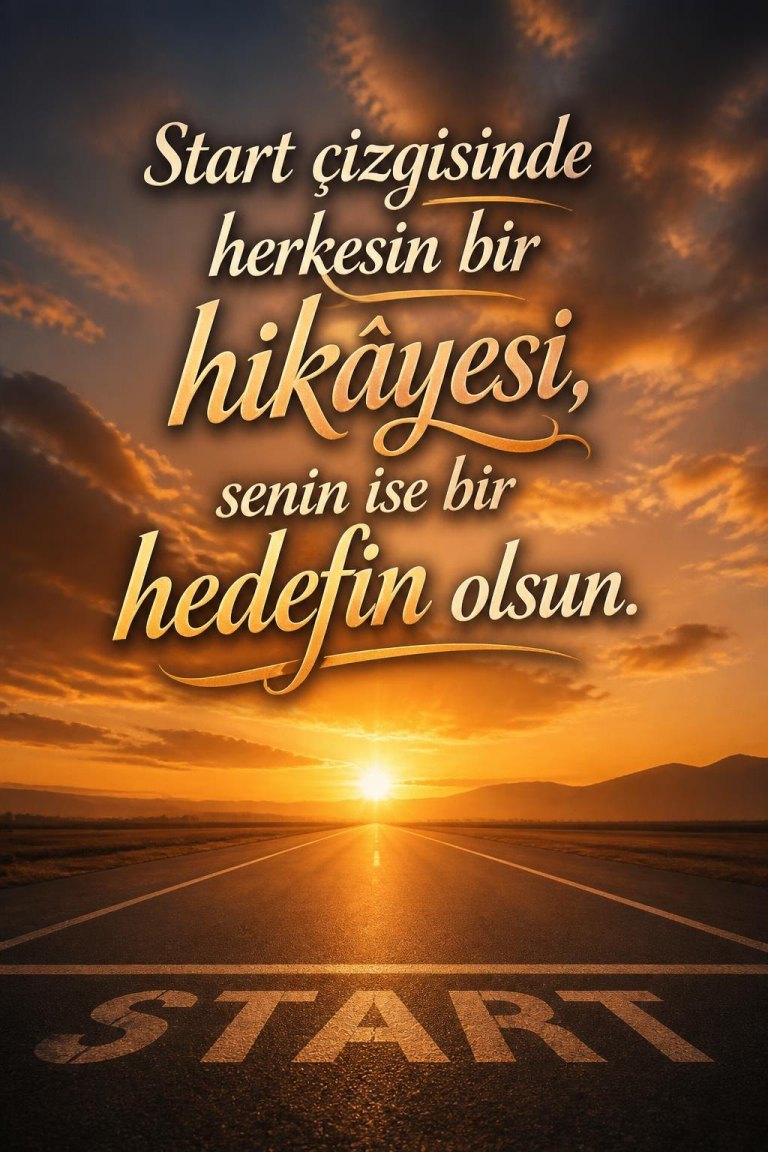 Start çizgisinde herkesin bir hikâyesi, senin ise bir hedefin olsun.