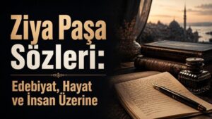 Ziya Paşa Sözleri: Edebiyat, Hayat ve İnsan Üzerine